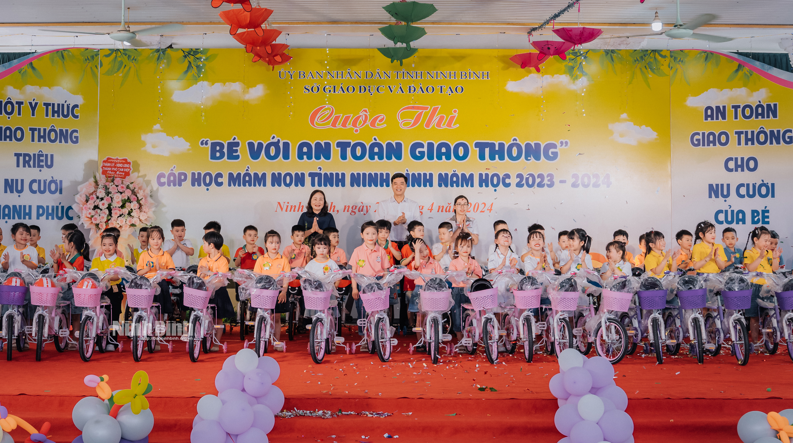 Cuộc thi Bé với an toàn giao thông cấp học mầm non tỉnh Ninh Bình năm học 20232024