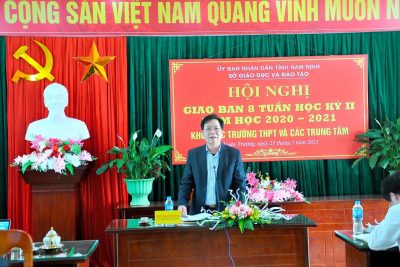 HỘI NGHỊ GIAO BAN 8 TUẦN HỌC KỲ II NĂM HỌC 2020-2021 KHỐI TRƯỜNG THPT, TRUNG TÂM GDTX