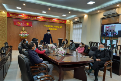 Hội nghị tập huấn, bồi dưỡng trực tuyến cho cán bộ quản lý,  giáo viên, nhân viên các cơ sở giáo dục xử lý thích ứng an toàn,  linh hoạt với dịch Covid-19 trong tình hình mới