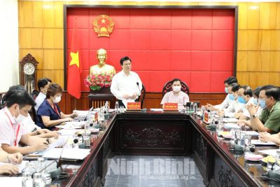 Đồng chí Thứ trưởng Bộ Giáo dục và Đào tạo làm việc với Ban Chỉ đạo Kỳ thi tốt nghiệp THPT năm 2021 tỉnh Ninh Bình