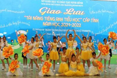 Sở Giáo dục và Đào tạo tổ chức thành công Giao lưu  “Tài năng tiếng Anh tiểu học” cấp tỉnh