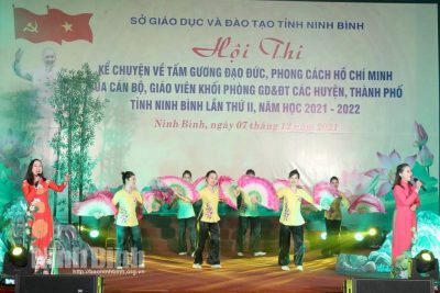 Hội thi Kể chuyện về tấm gương, đạo đức, phong cách Hồ Chí Minh của cán bộ, giáo viên khối phòng Giáo dục và Đào tạo tỉnh Ninh Bình  lần thứ II, năm học 2021-2022